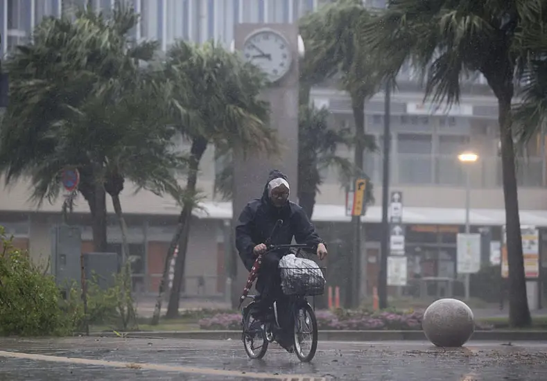 Powerful Typhoon Pounds Southern Japan