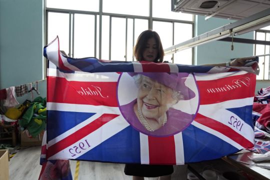 Chinese Factory Produces Thousands Of British Flags After Queen’s Death