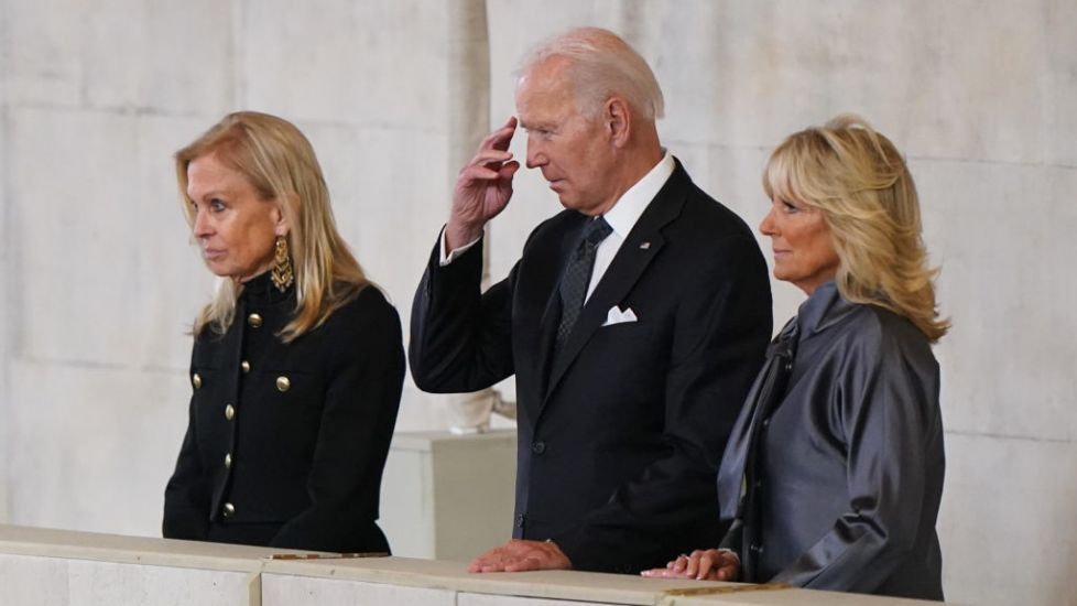 Joe Biden Attends Westminster Hall To Pay Respects To Queen