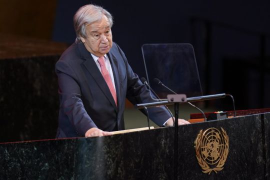 Un Chief Warns Global Leaders The World Is In 'Great Peril'