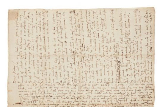 Rare Letter Written By Oliver Cromwell To Be Auctioned In Edinburgh