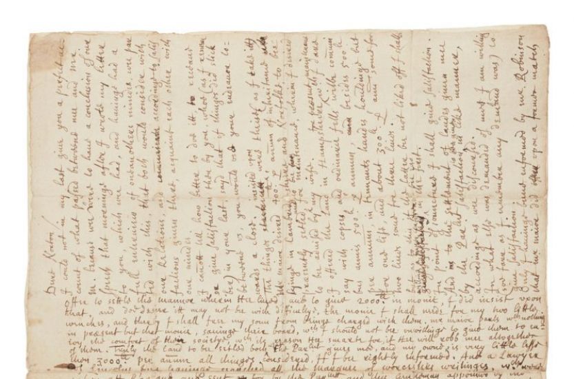 Rare Letter Written By Oliver Cromwell To Be Auctioned In Edinburgh