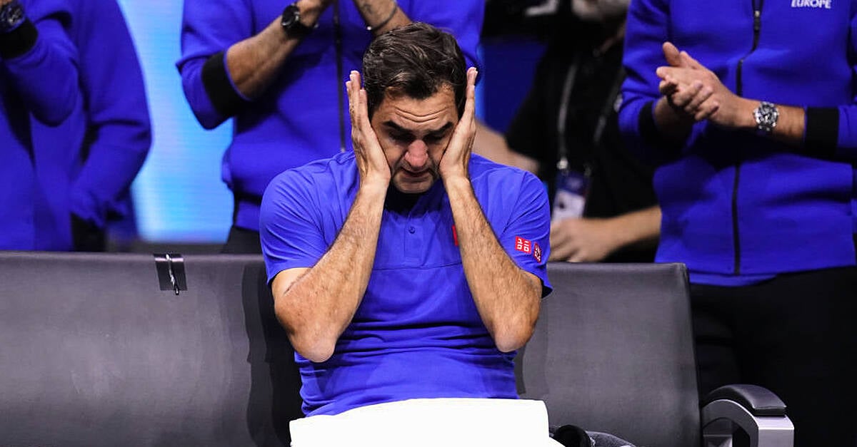 Federer Holds Back Tears As He Bids Farewell To Professional Tennis