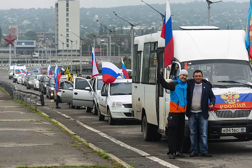 Russian Forces Strike Ukrainian Cities While Votes Takes Place In Occupied Areas