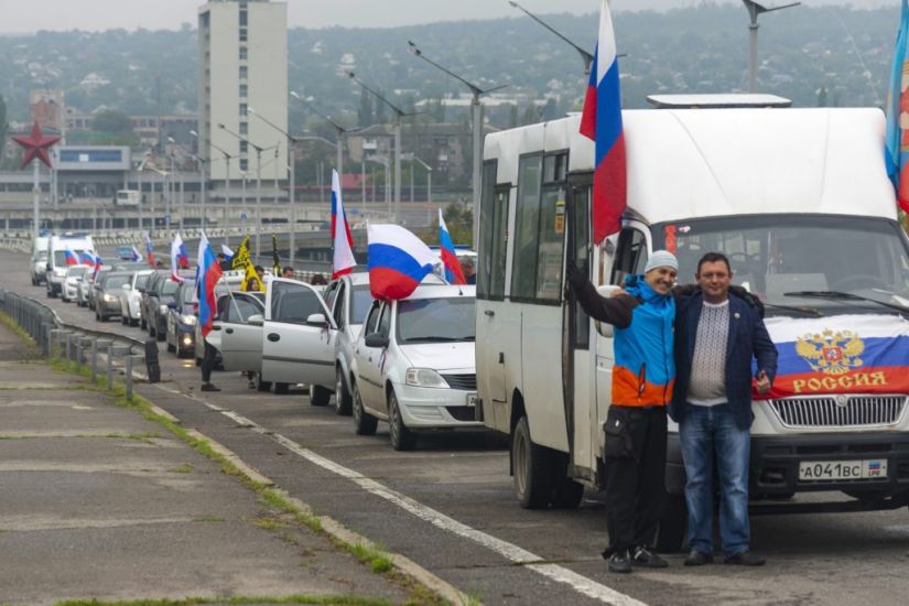 Russian Forces Strike Ukrainian Cities While Votes Takes Place In Occupied Areas