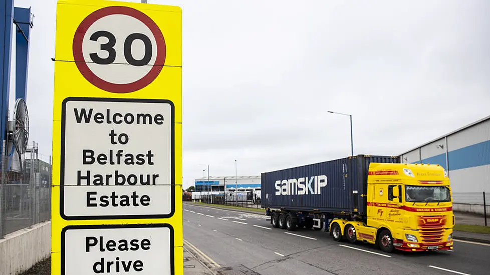 Fire Crews Tackle Blaze On Ship At Belfast Port