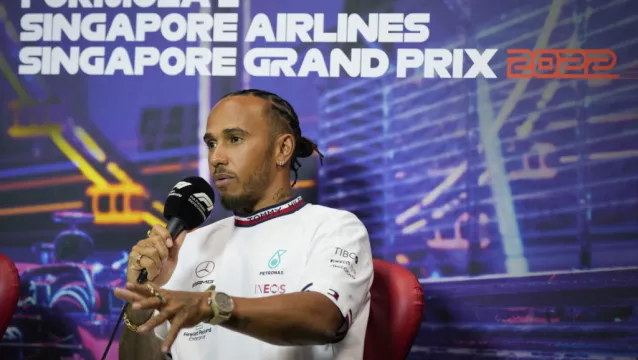 Lewis Hamilton Faces Fine After Wearing Nose Stud In Singapore Gp Practice
