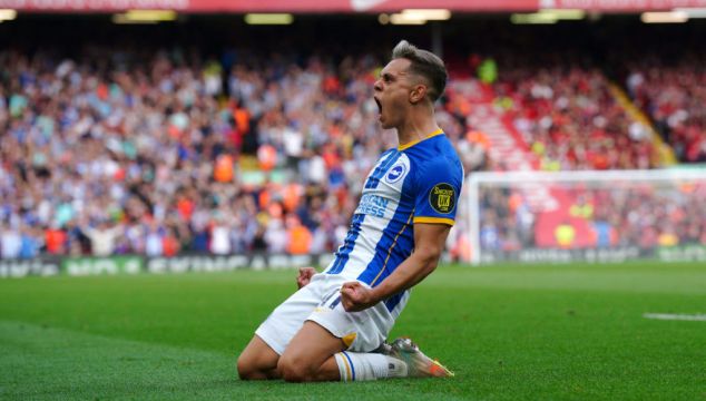 Leandro Trossard Nets Hat-Trick As Brighton Claim Deserved Draw At Liverpool