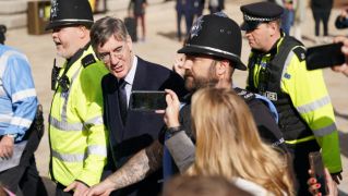 Rees-Mogg Booed By Protesters In Birmingham As Tory Conference Kicks Off