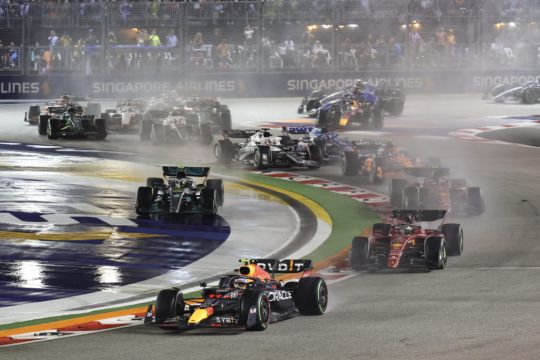 Max Verstappen Title Bid Goes On As Sergio Perez Wins Chaotic Singapore Gp