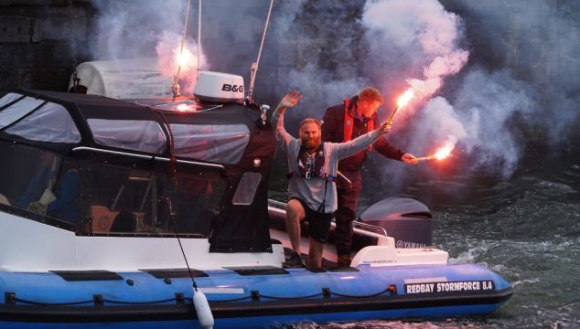 Damian Browne Arrives To Hero’s Welcome After Rowing To Ireland From New York