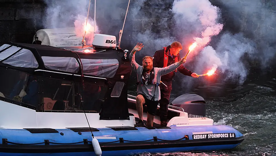 Damian Browne Arrives To Hero’s Welcome After Rowing To Ireland From New York