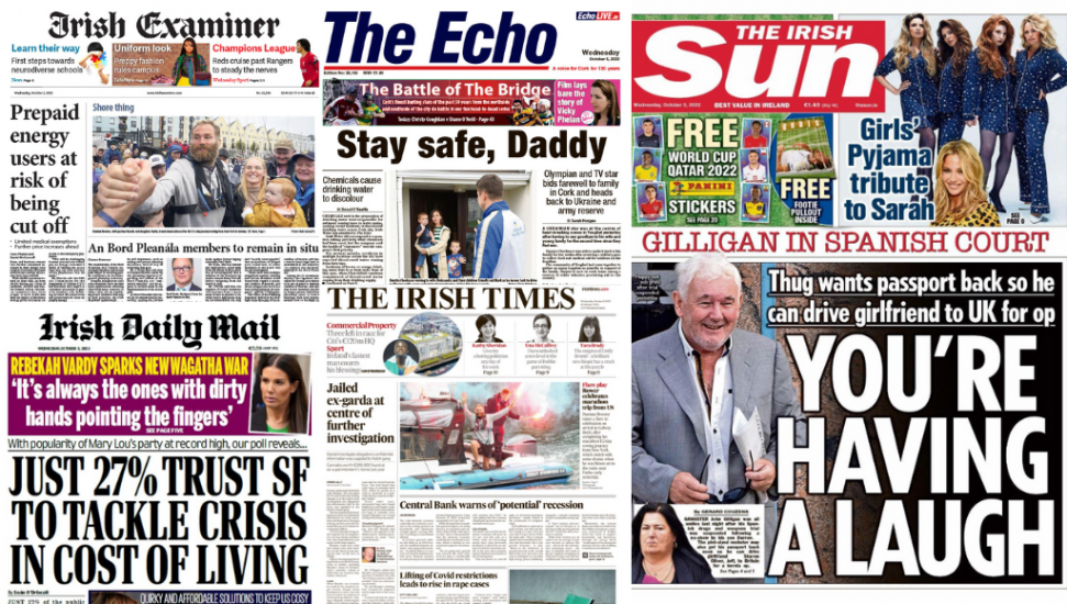 What The Papers Say: Wednesday's Front Pages