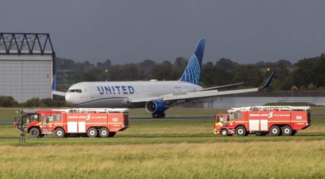 United Airlines Flight Makes Emergency Landing At Shannon After Suspected Fuel Leak