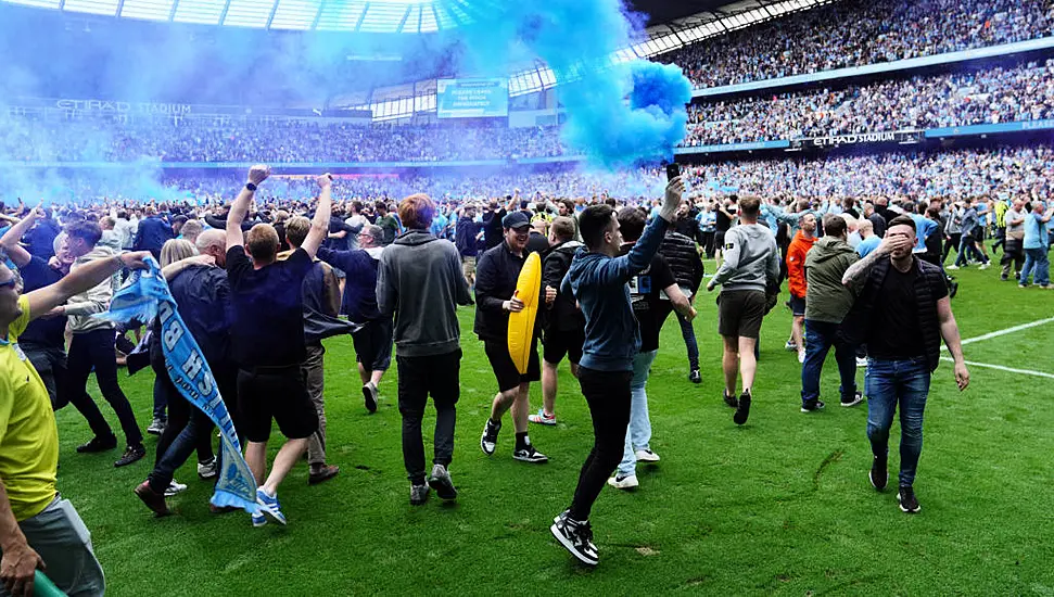 Manchester City Fined Over Pitch Invasion To Celebrate Premier League Title Win