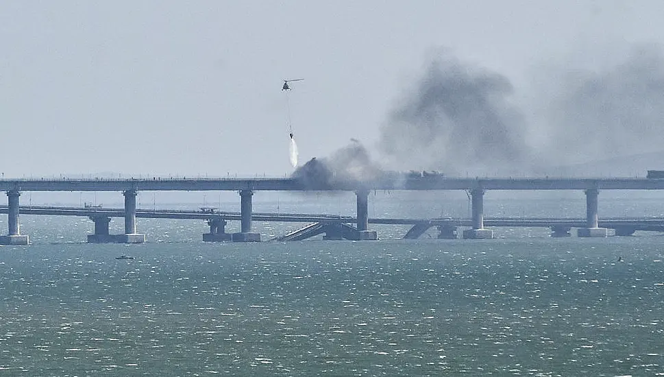 Divers To Check Damage To Blast-Hit Crimea Bridge Key To Russia's War