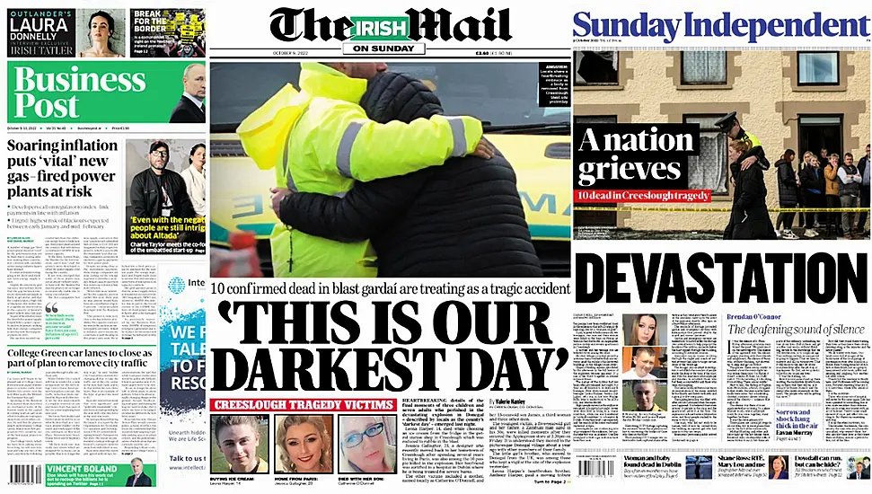 What The Papers Say: Sunday's Front Pages