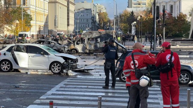 Russia Strikes Cities Across Ukraine At Rush Hour In Apparent Revenge Strikes