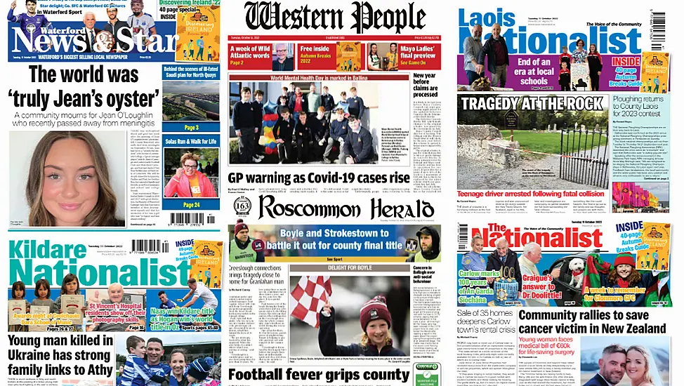 What The Regional Papers Say: Country Mourns Creeslough Victims; Teen Arrested Over Fatal Crash