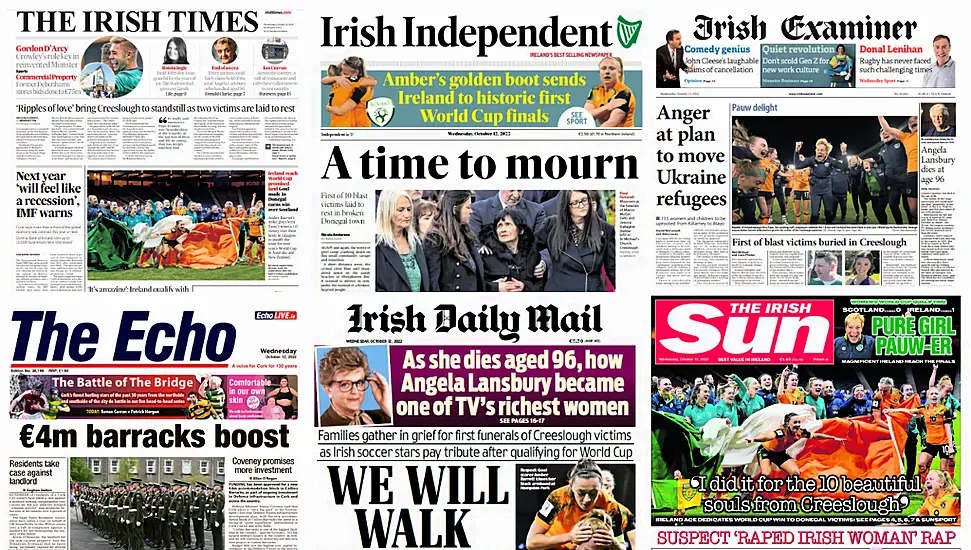 What The Papers Say: Wednesday's Front Pages