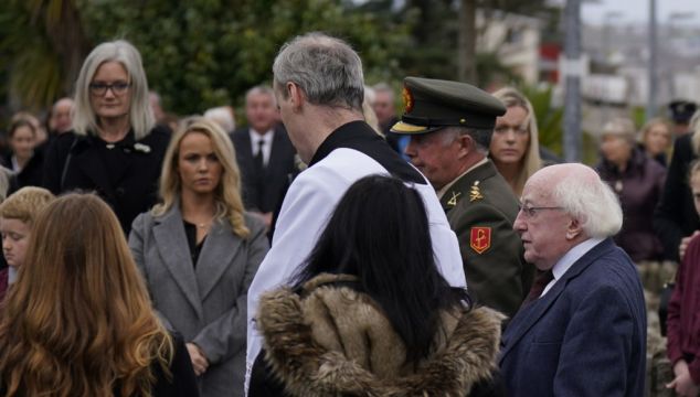 President Higgins Attends Funeral Of Creeslough Blast Victim