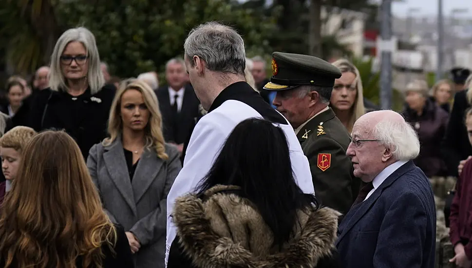 President Higgins Attends Funeral Of Creeslough Blast Victim