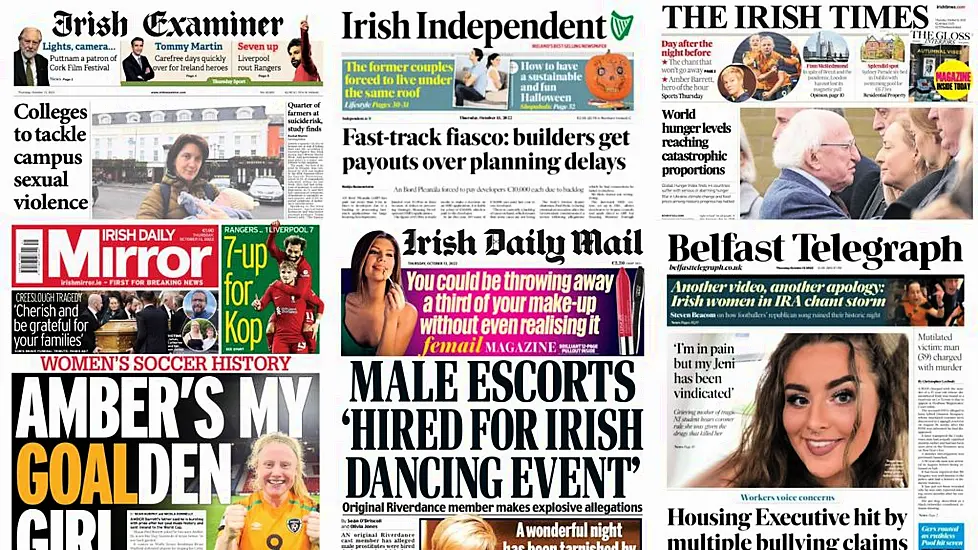 What The Papers Say: Thursday's Front Pages