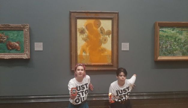 Two Protesters Arrested After Throwing Soup On Van Gogh’s Sunflowers