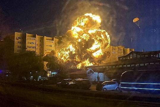 Four Dead As Fireball Engulfs Apartment Building After Russian Jet Crashes