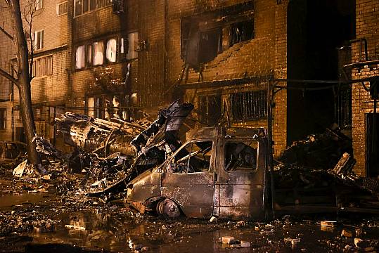 13 Dead After Russian Warplane Crashes Into Apartment Block