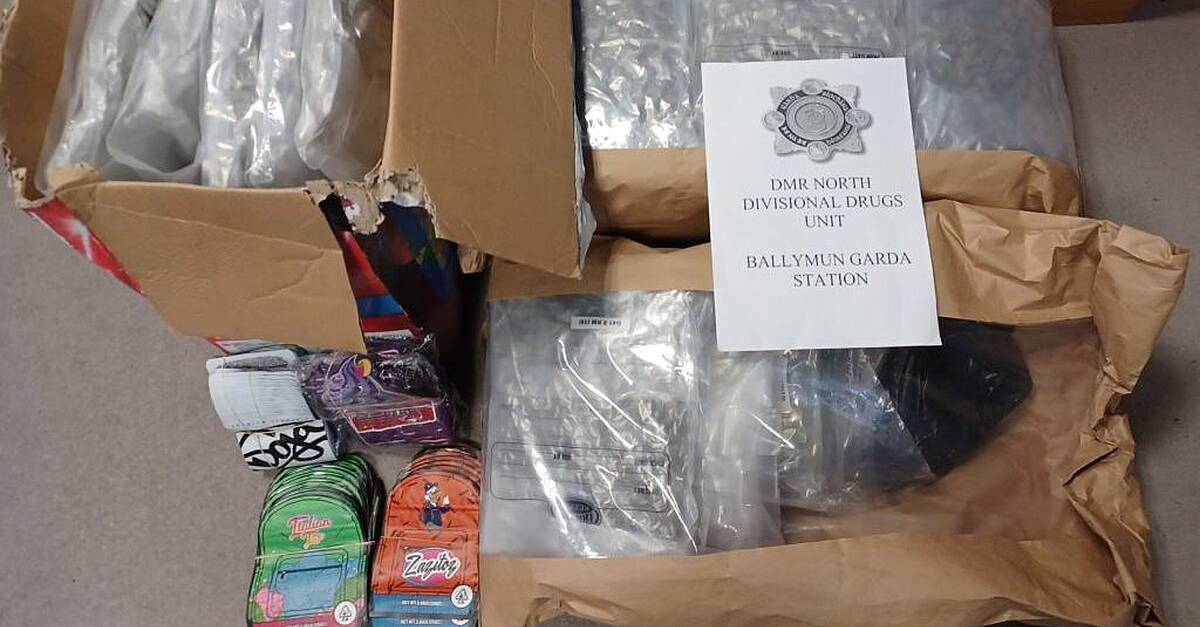 Five arrested after drugs worth almost €350,000 seized in Dublin and Louth