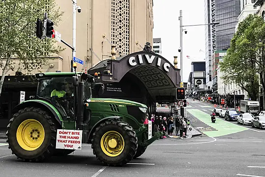 New Zealand Farmers Hit Streets To Protest Cow-Burp Tax Plan