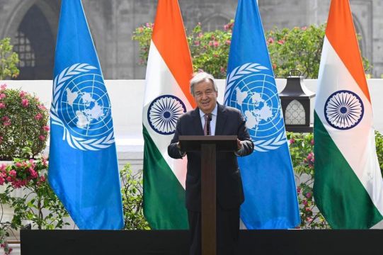 Un Chief And Indian Pm Launch Climate Action Scheme