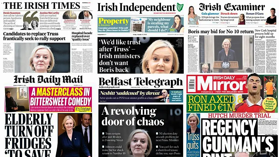 What The Papers Say: Friday's Front Pages