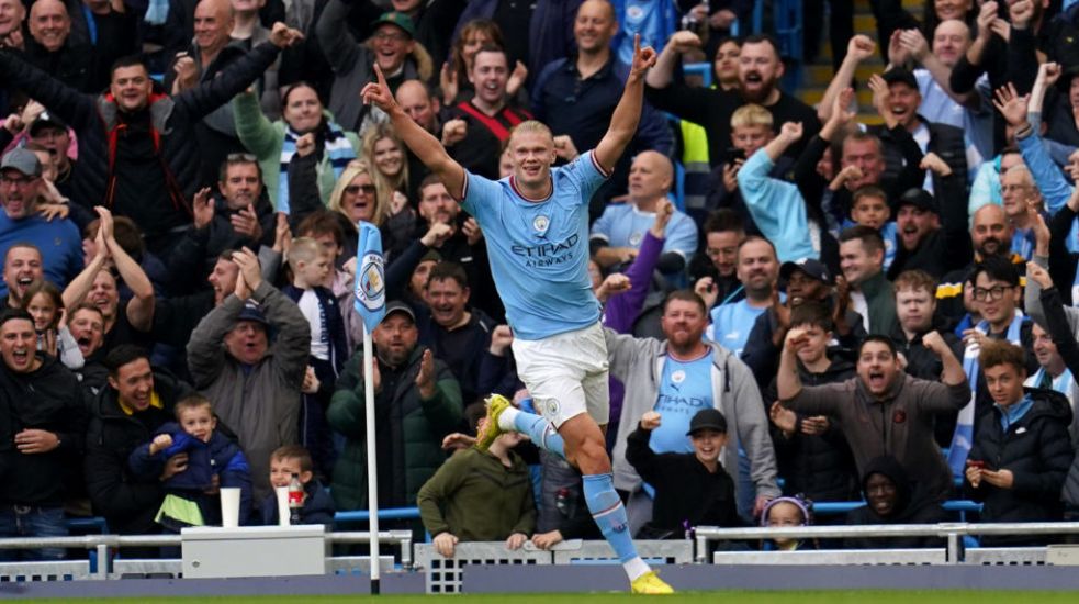 Erling Haaland Bags Brace As Manchester City Beat Brighton