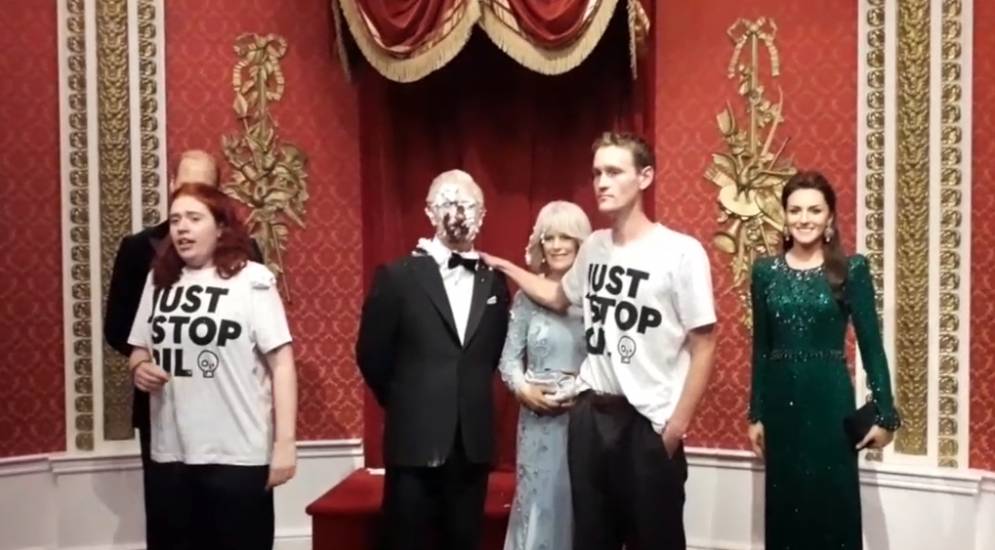 Just Stop Oil Activists Arrested After Waxwork Of King Charles Iii Is Smeared With Cake