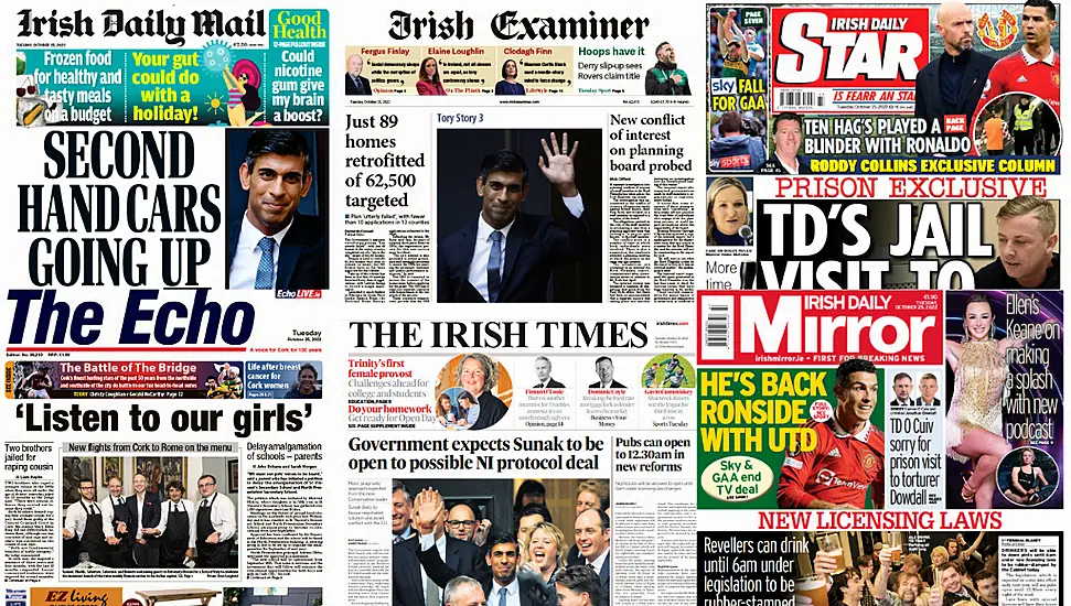 What The Papers Say: Tuesday's Front Pages