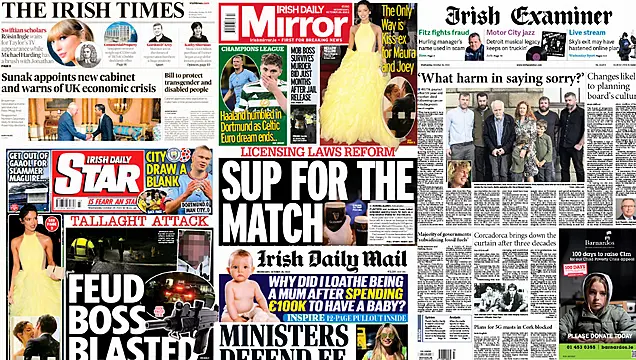 What The Papers Say: Wednesday's Front Pages