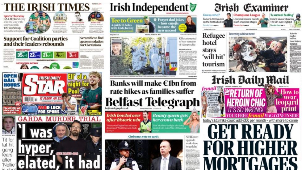 What The Papers Say: Thursday's Front Pages