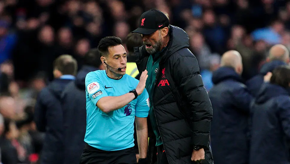 Liverpool Boss Jurgen Klopp Escapes Touchline Ban For Manchester City Red Card