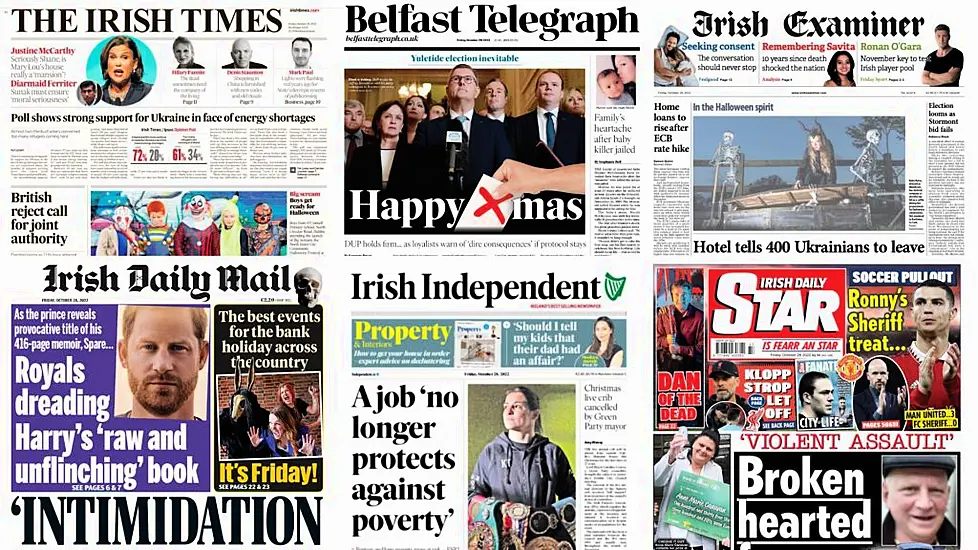 What The Papers Say: Friday's Front Pages