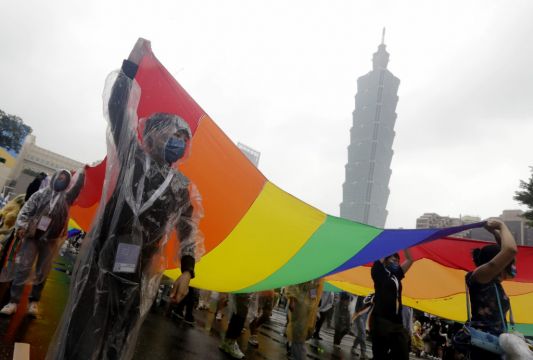 120,000 Take Part In Taiwan Pride Celebration Despite Rain