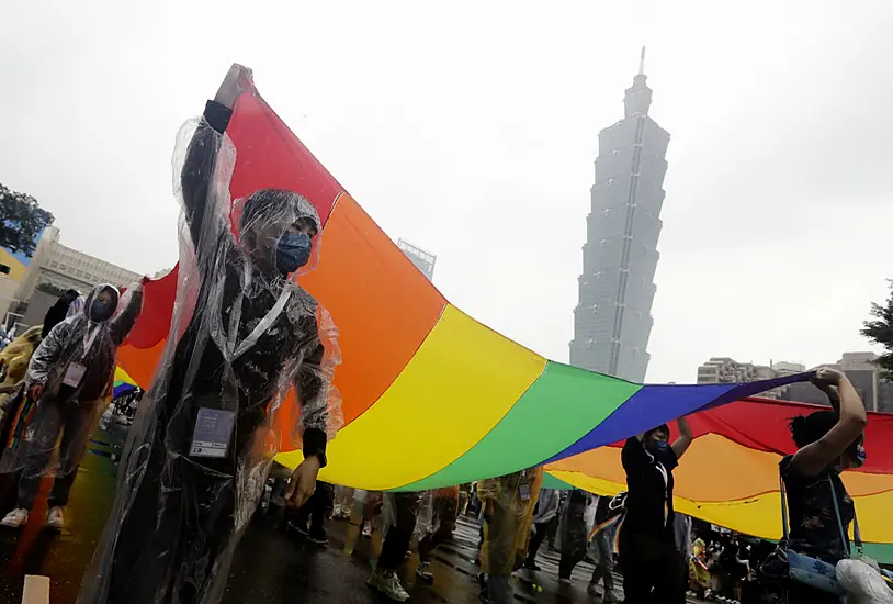 120,000 Take Part In Taiwan Pride Celebration Despite Rain