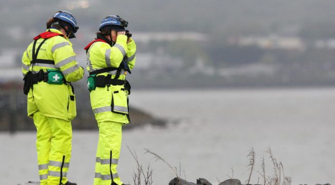 Emergency Services Conduct Search Of Belfast Lough