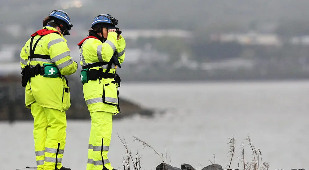 Emergency Services Conduct Search Of Belfast Lough