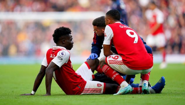 Arsenal Boss Mikel Arteta Plays Down Bukayo Saka Injury Fears