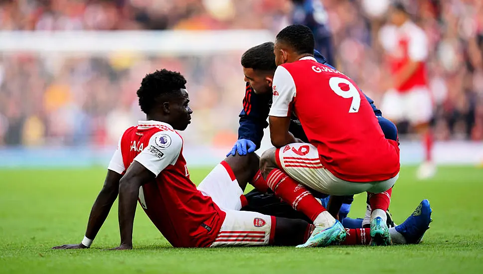 Arsenal Boss Mikel Arteta Plays Down Bukayo Saka Injury Fears