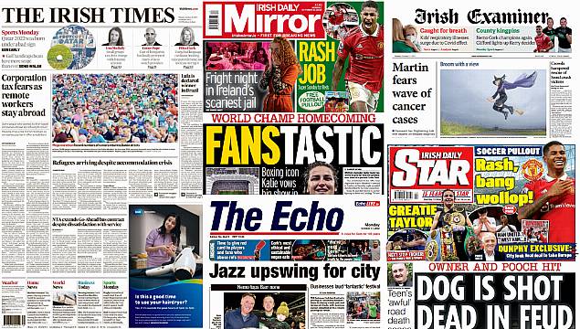 What The Papers Say: Monday's Front Pages