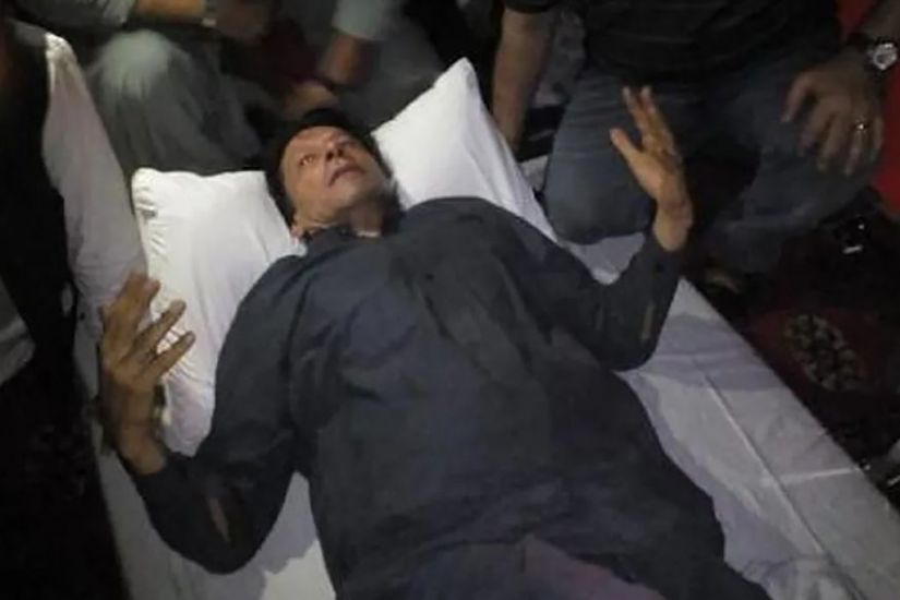 Former Pakistan Prime Minister Imran Khan Shot