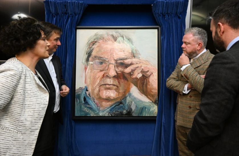 Portrait Of Nobel Peace Prize Winner John Hume Unveiled At Westminster